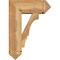 Ekena Millwork Balboa Arts and Crafts Rough Sawn Bracket w/ Offset Brace, Western Red Cedar, 8"W x 20"D x 28"H BKT0806X20X28BOA03RWR - alternate 4
